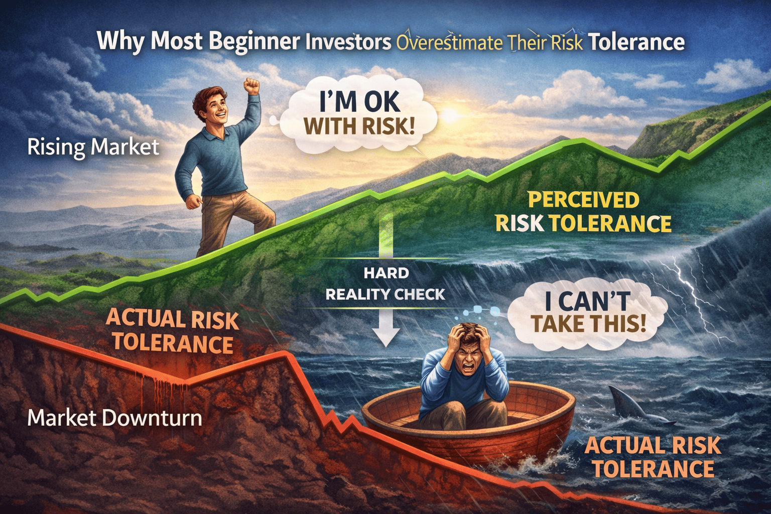 Why Most Beginner Investors Overestimate Their Risk Tolerance?